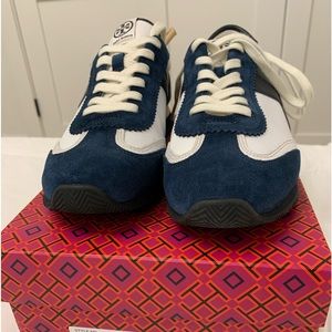 New and never worn authentic Tory Burch retro sneakers size 11